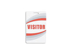 IDville Visitor Lanyard ID Cards, Red, 25/Pack (134402931)