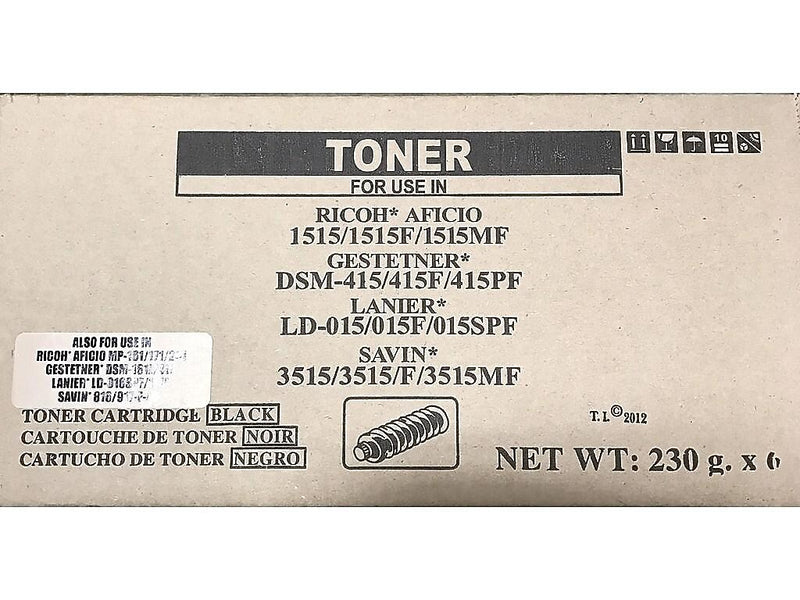 Globe Ricoh Type 2120D/2522/5627 Black Toner, Standard Yield (USGCOMP-841337)