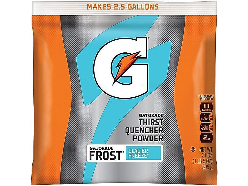 Gatorade Thirst Quencher Glacier Freeze Powdered Sports Drink Mix, 21 Oz., 32/Carton (33677)