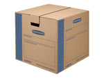 Bankers Box® SmoothMove 18" x 16" x 18" Moving Box, Blue/Kraft, 8/Bundle (0062801)