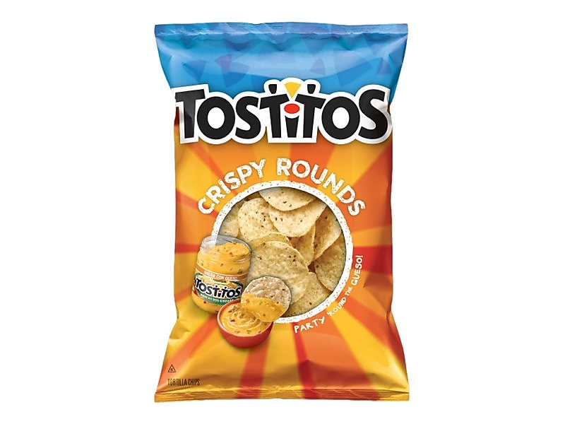 Tostitos Crispy Rounds Corn Chips, 3 oz., 28 Bags/Pack (LAY20871)