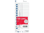 Pyramid Time Cards for 3000HD, 3500, 3500SS, 3550SS, 3600SS, 3700 Time Clocks, 100/Pack (35100-10)