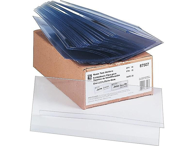 C-Line Sign Holder, 4.25" x 11", Horizontal, Clear Plastic, 25/Box (87507)