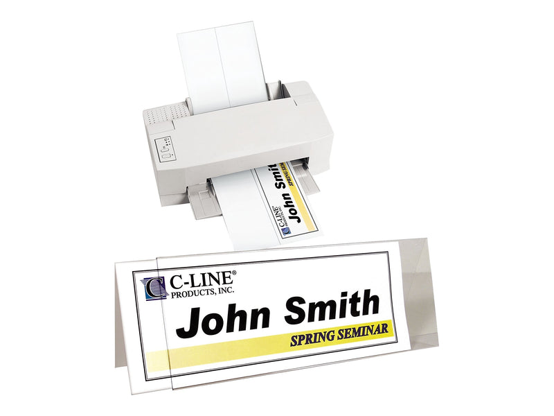 C-Line Sign Holder, 4.25" x 11", Horizontal, Clear Plastic, 25/Box (87507)