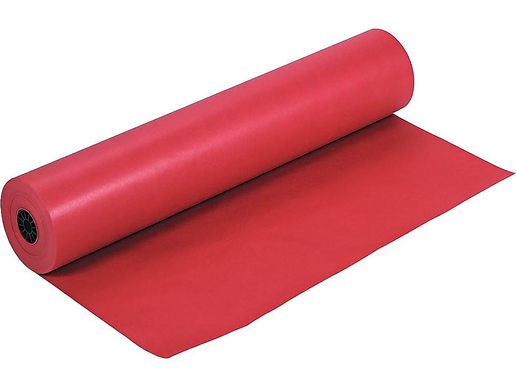 Rainbow Duo-Finish Paper Roll, 36"W x 1000'L, Scarlet (0063030)
