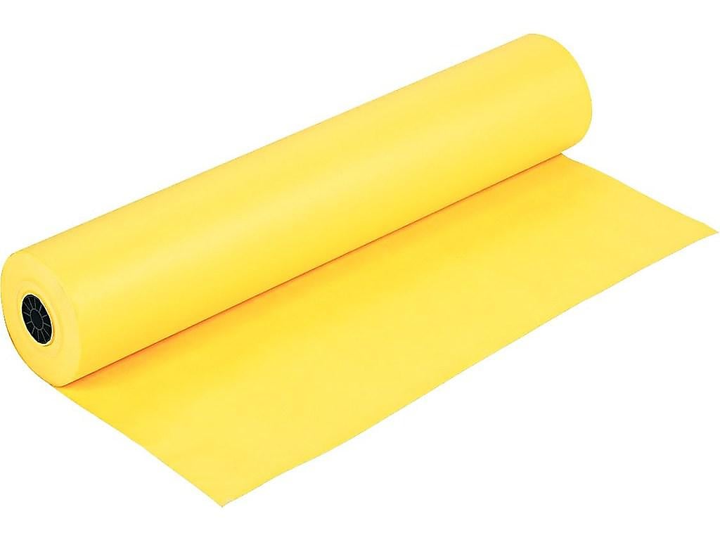 Rainbow Duo-Finish Paper Roll, 36"W x 1000'L, Canary (0063080)