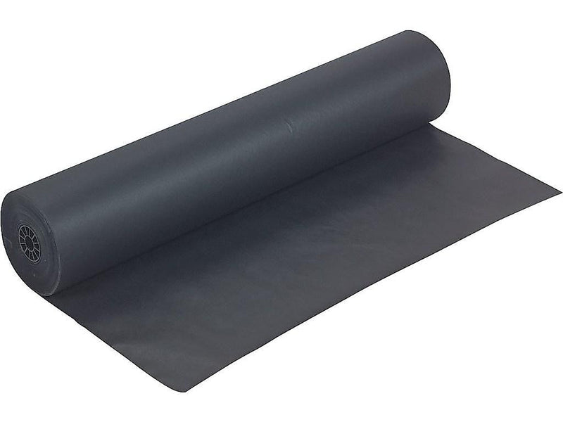 Rainbow Duo-Finish Paper Roll, 36"W x 1000'L, Black (0063300)