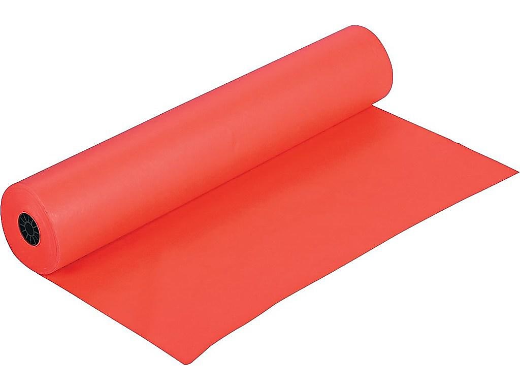 Rainbow Duo-Finish Paper Roll, 36"W x 1000'L, Orange (0063100)