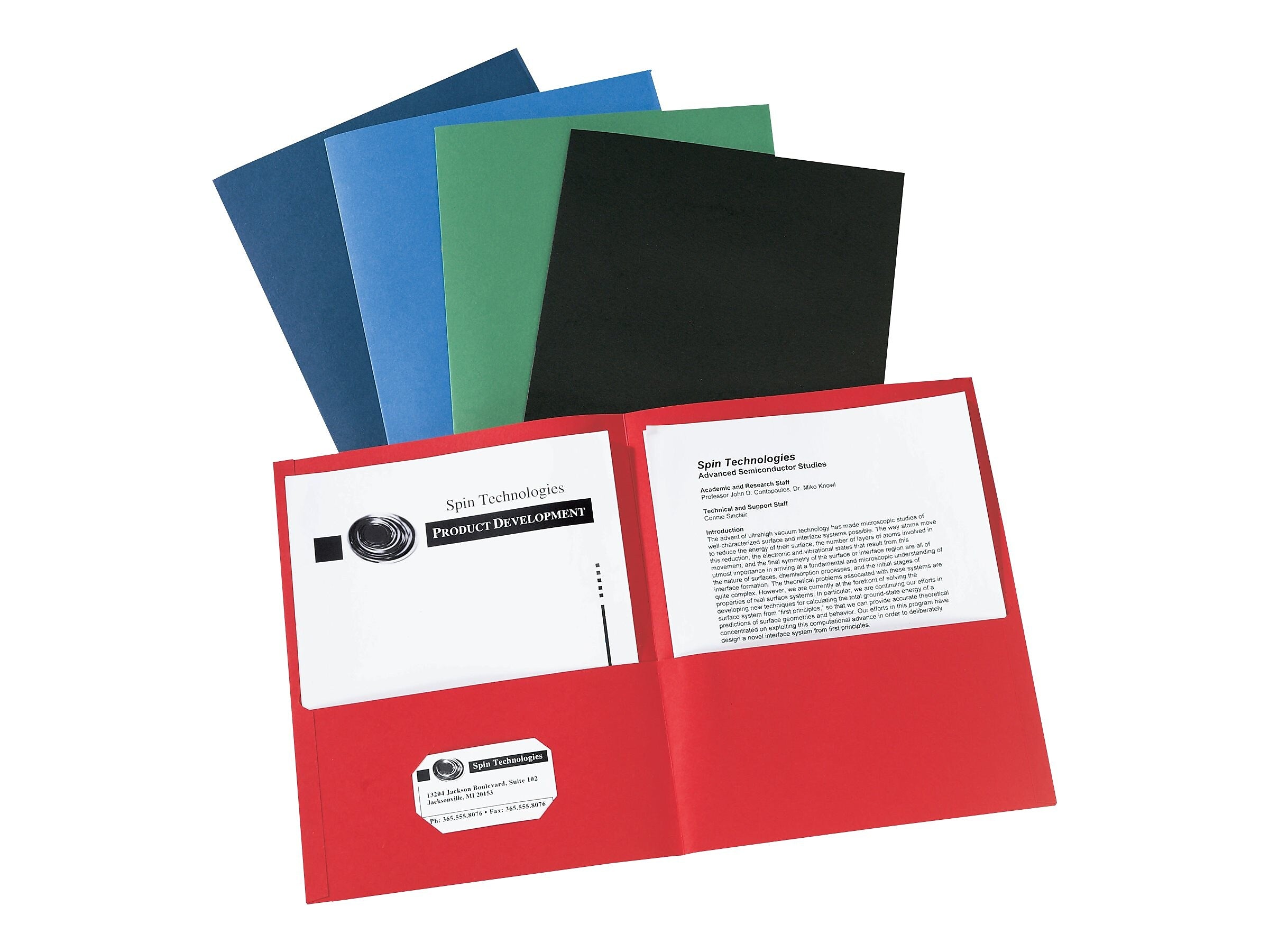 Avery 2-Pocket Folders, Assorted Colors, 25/Box (47993)