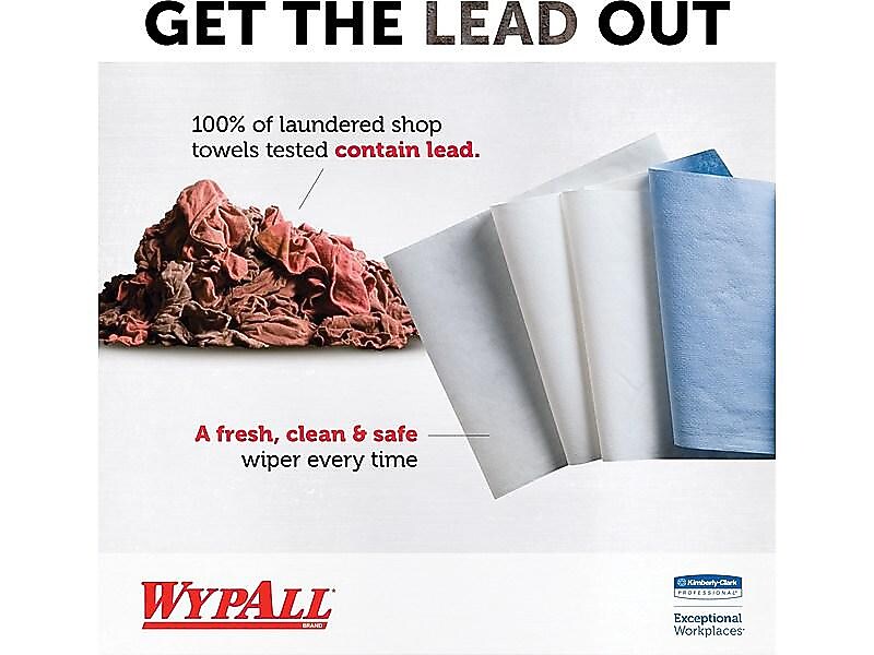 WypAll X60 Hydroknit Wipers, White, 126 Wipes/Box (34790)