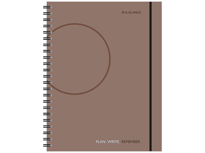 AT-A-GLANCE Plan. Write. Remember. 8.38" x 11" Daily Planner, Gray (80620430)