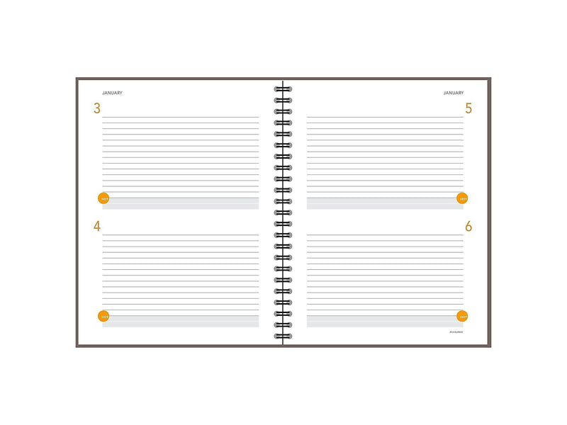 AT-A-GLANCE Plan. Write. Remember. 8.38" x 11" Daily Planner, Gray (80620430)