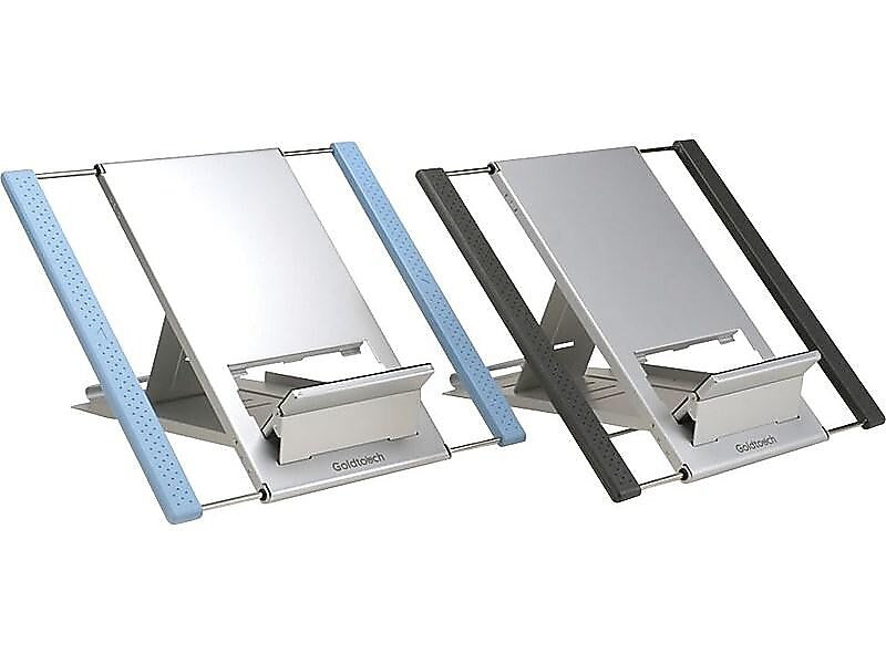 GoldTouch Go! 10.5"W x 10"D Aluminum Laptop Stand, Gray/Silver KOV-GTLS-0055