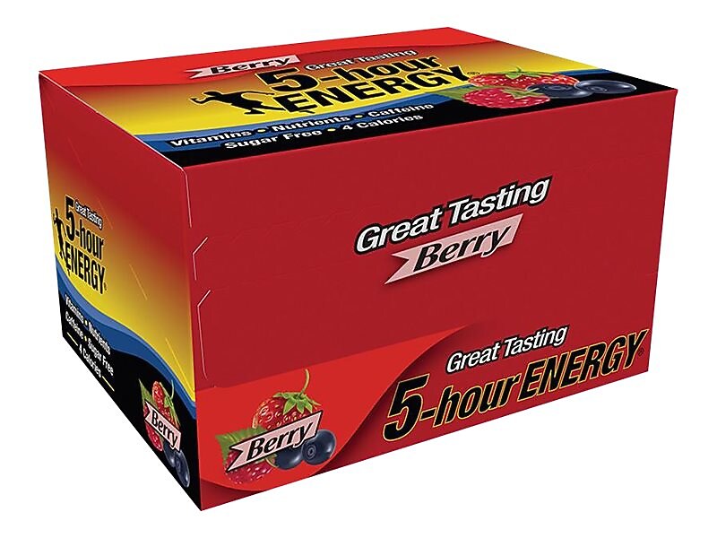 5-Hour Energy Berry Shots Drink, 1.93 fl. oz., 12/Box (LVS500181)