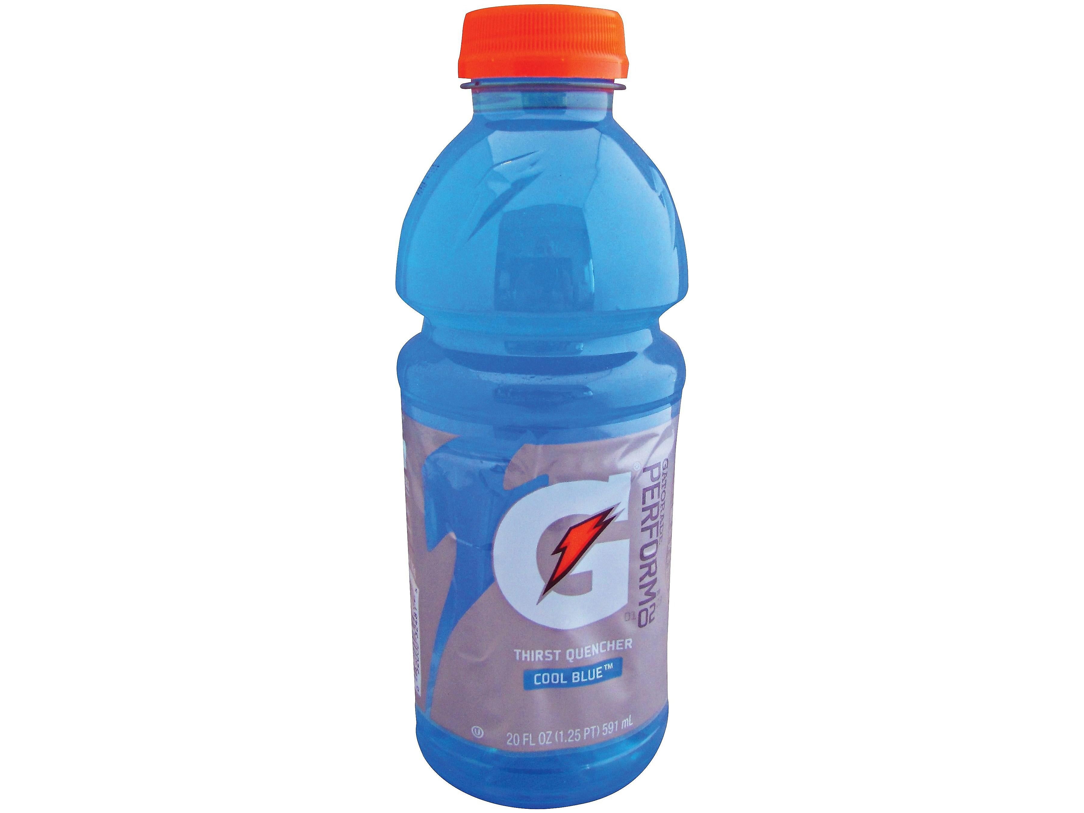 Gatorade Thirst Quencher Cool Blue Natural Flavor Liquid Sports Drink, 20 Fl. oz., 24/Carton (32481)