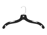 Mainetti Plastic Clothes Hangers, Black, 100/Box (5600SBX001NS)