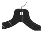 Mainetti Plastic Clothes Hangers, Black, 100/Box (5600SBX001NS)