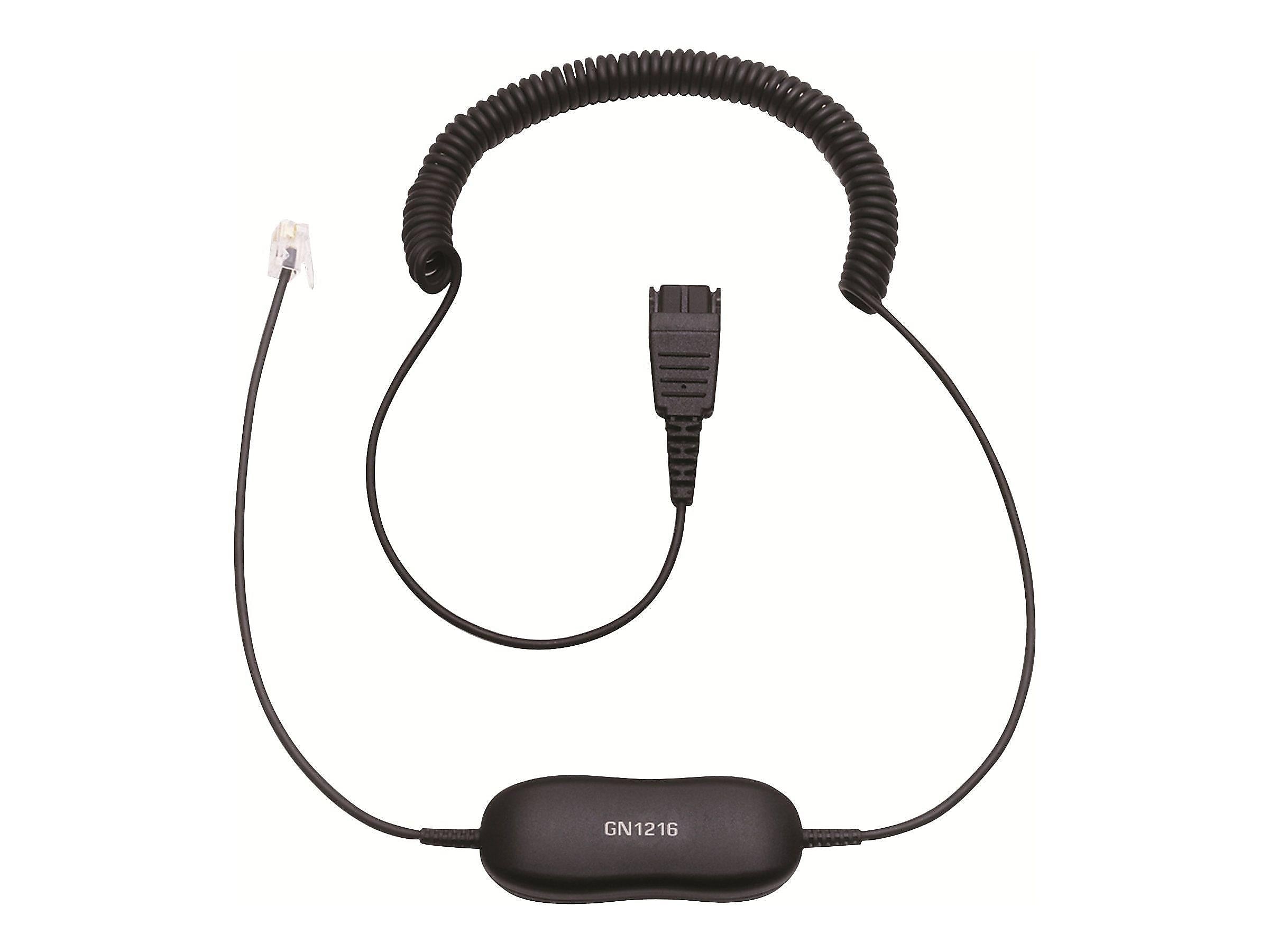 Jabra GN1216 Avaya Coiled Cord, Black (88001-04)