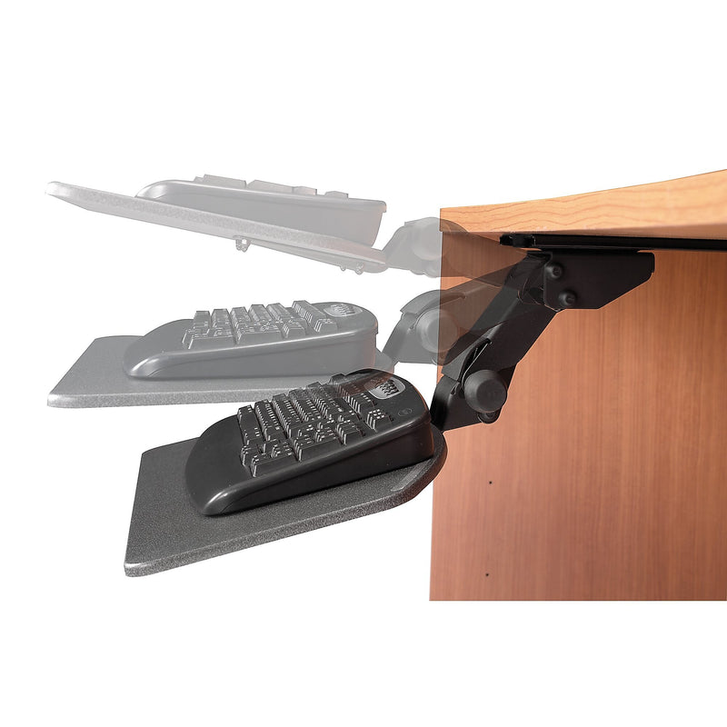 Bush Business Furniture Articulating Adjustable Keyboard Shelf, Galaxy (AC99801-03)