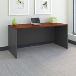 Bush Business Furniture Westfield 66W x 30D Office Desk, Hansen Cherry/Graphite Gray (WC24442A)
