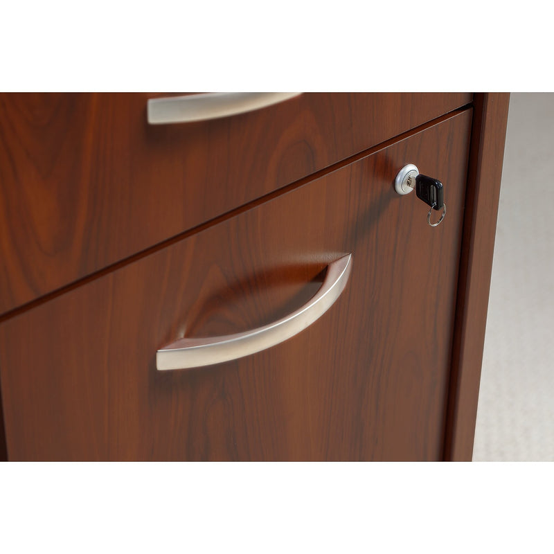 Bush Business Furniture Series C 3-Drawer Mobile Vertical File Cabinet, Letter/Legal Size, Lockable, Hansen Cherry(BSHWC24453SU)