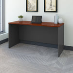 Bush Business Furniture Westfield 60"W Credenza Desk, Hansen Cherry/Graphite Gray (WC24461)