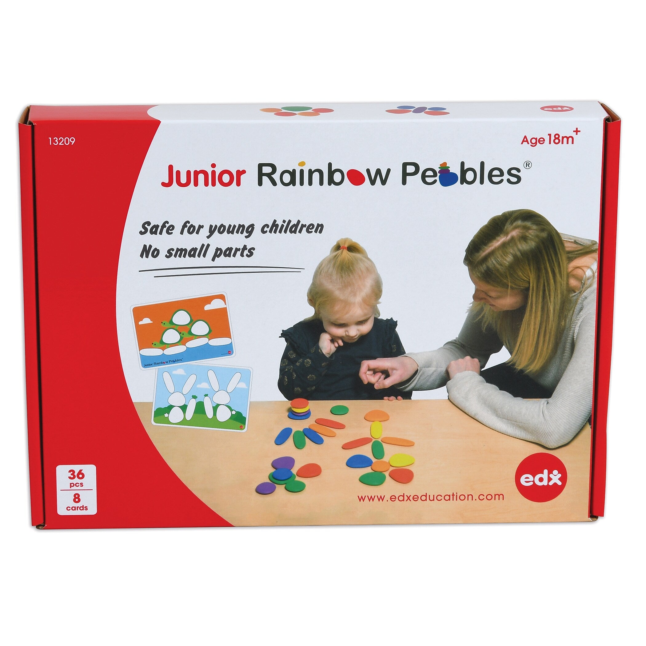 Learning Advantage Junior Rainbow Pebbles Activity Set, Ages 18-36 months (CTU13209)