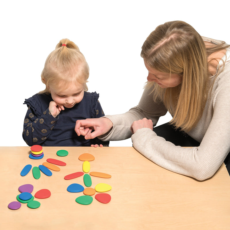 Learning Advantage Junior Rainbow Pebbles Activity Set, Ages 18-36 months (CTU13209)