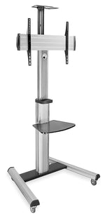 Mount-It! 2-Shelf Mobile TV Cart Height Adjustable for 32"-70" Displays (MI-875)
