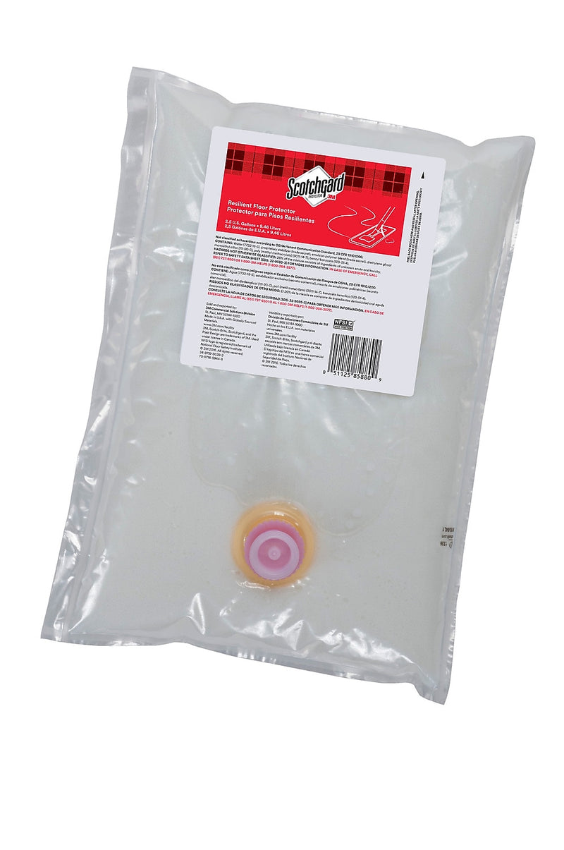 Scotchgard™ Resilient Floor Protector, Unscented, 1 Gallon Bag, 2/case (85861)