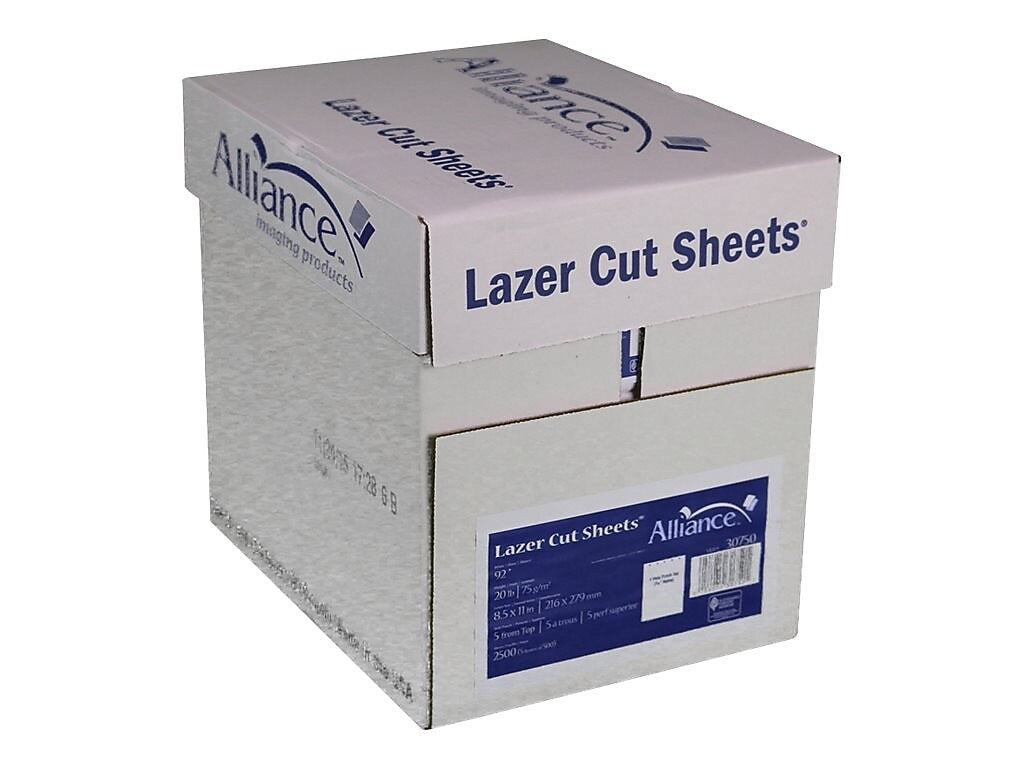 TST Impreso 8.5" x 11"5-Hole Punch Laser Paper, 20 lbs., 92 Brightness, 500/Ream, 5 Reams/Carton (30750)