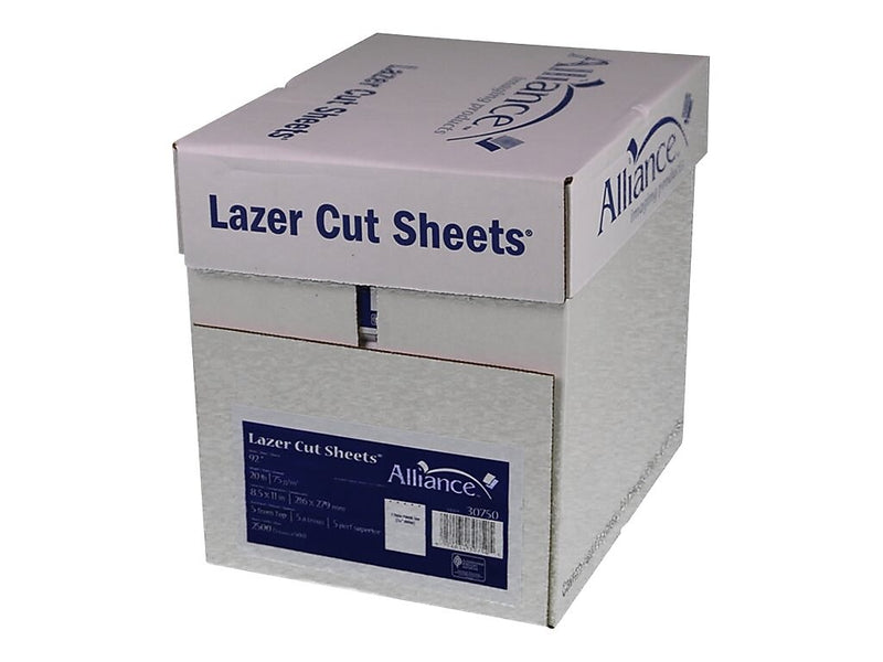 TST Impreso 8.5" x 11"5-Hole Punch Laser Paper, 20 lbs., 92 Brightness, 500/Ream, 5 Reams/Carton (30750)