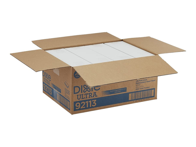 Dixie Ultra Guest Towel Paper Towels, 1-ply, 200 Sheets/Pack, 4 Packs/Carton (92113)
