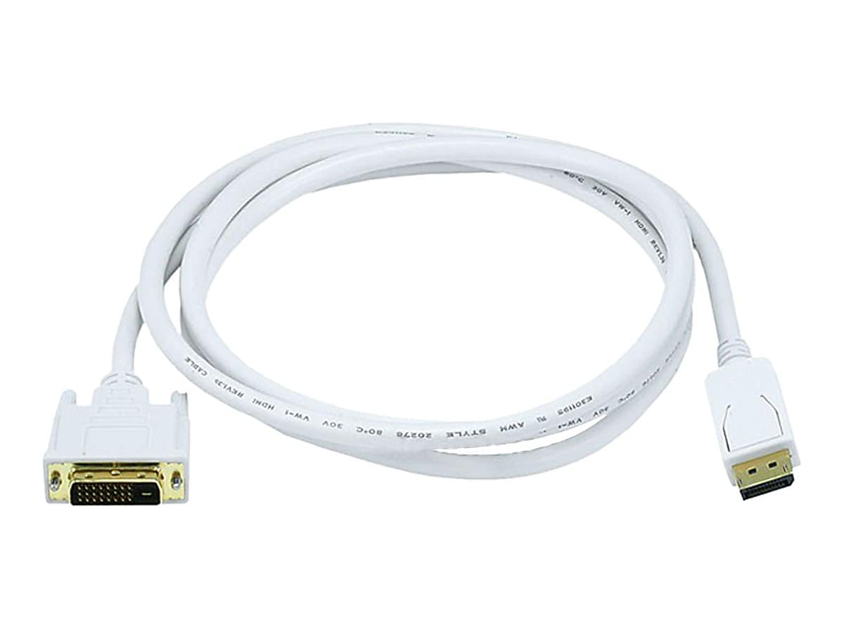 Monoprice 6015 6' DisplayPort/DVI Video Cable, White