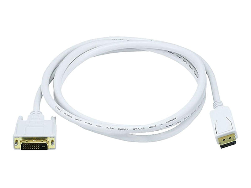 Monoprice 6015 6' DisplayPort/DVI Video Cable, White