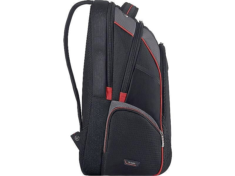 Solo New York Force Launch Backpack, Solid, Black/Red/Gray (ACV711-4)