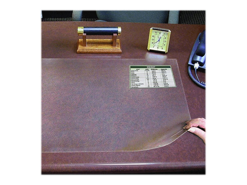 Artistic Second Sight II Economy Plastic Desk Pad, 20" x 36", Clear (AOPSS2036)