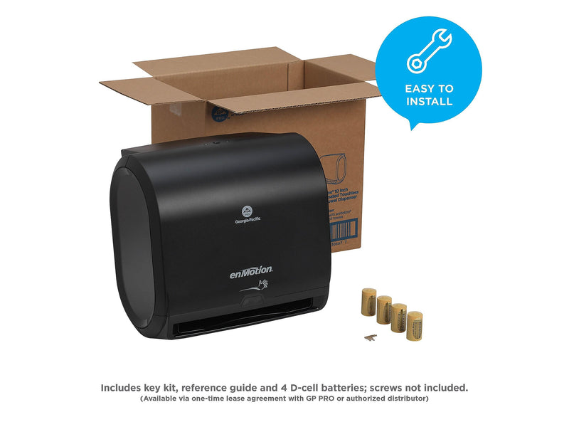 enmotion Impulse Automatic Hardwound Paper Towel Dispenser, Black (59488A)