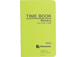 Wilson Jones Foreman's Time Book, 4.25" x 6.8", Green, 36 Sheets/Book (S802)