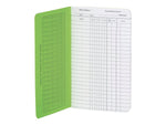 Wilson Jones Foreman's Time Book, 4.25" x 6.8", Green, 36 Sheets/Book (S802)
