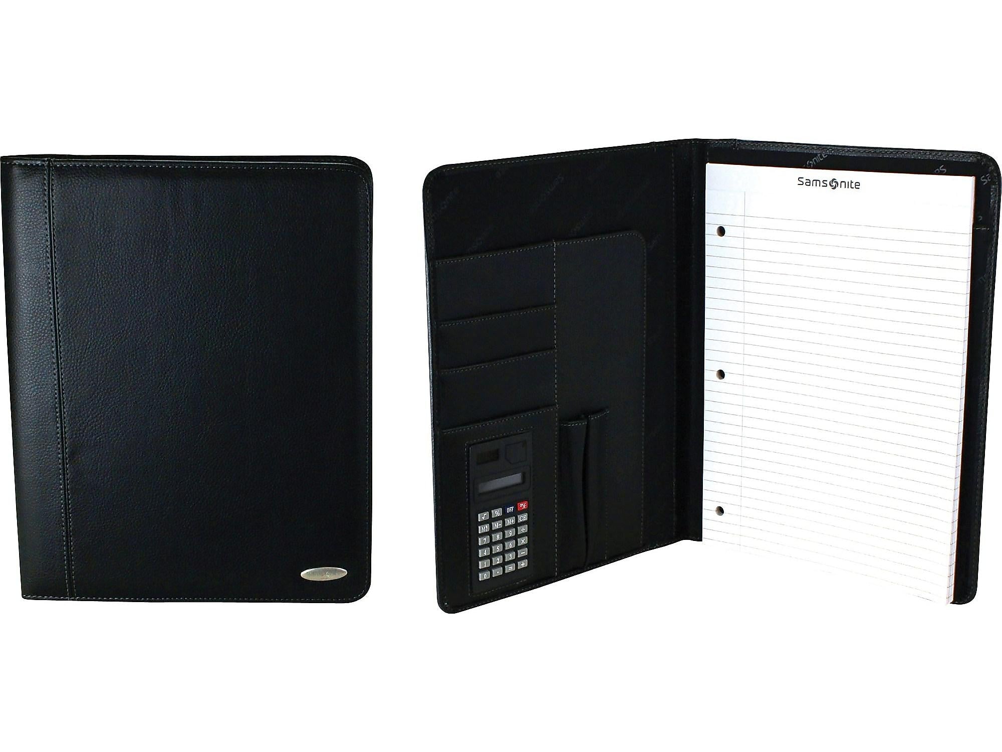 Samsonite Business Vinyl Padfolio, Black (7201)