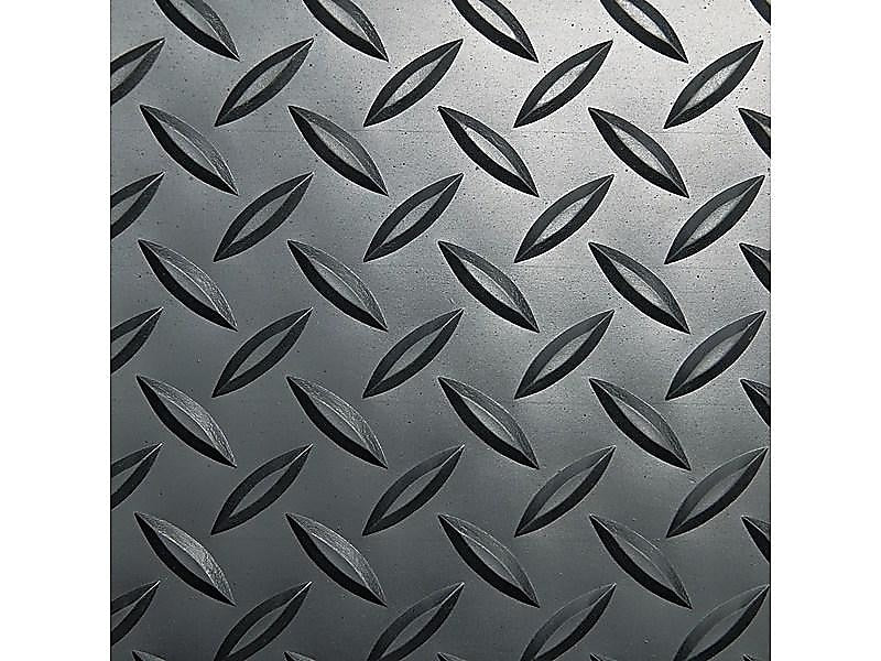 Crown Industrial Deck Plate Anti-Fatigue Floor Mat, 24" x 36", Black (CWNCD0023DB)