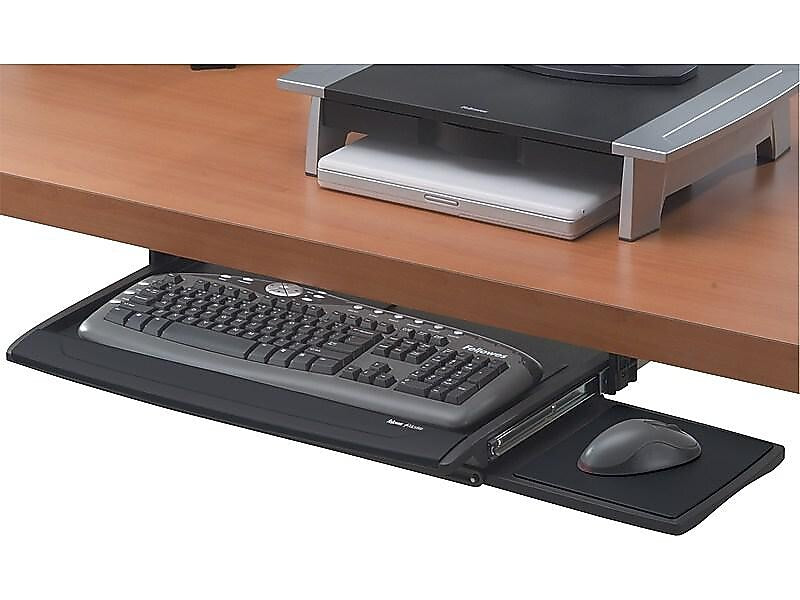 Fellowes Office Suites Deluxe Adjustable Keyboard Drawer, Black (8031207)