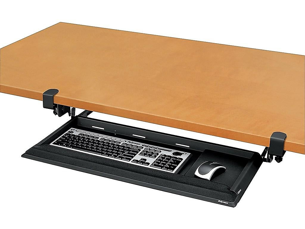 Fellowes Designer Suites DeskReady Adjustable Keyboard Drawer, Black (8038302)