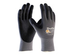 MaxiFlex 34-874 Nitrile Coated Nylon/Elastane Gloves, Small, 15 Gauge, A1 Cut Level, Dark Gray, 12 Pairs (34-874/S)