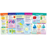 New Path Learning Math Bulletin Board Chart Set, Perimeter, Circumference, Area & Volume, Set of 5 (NP-936506)