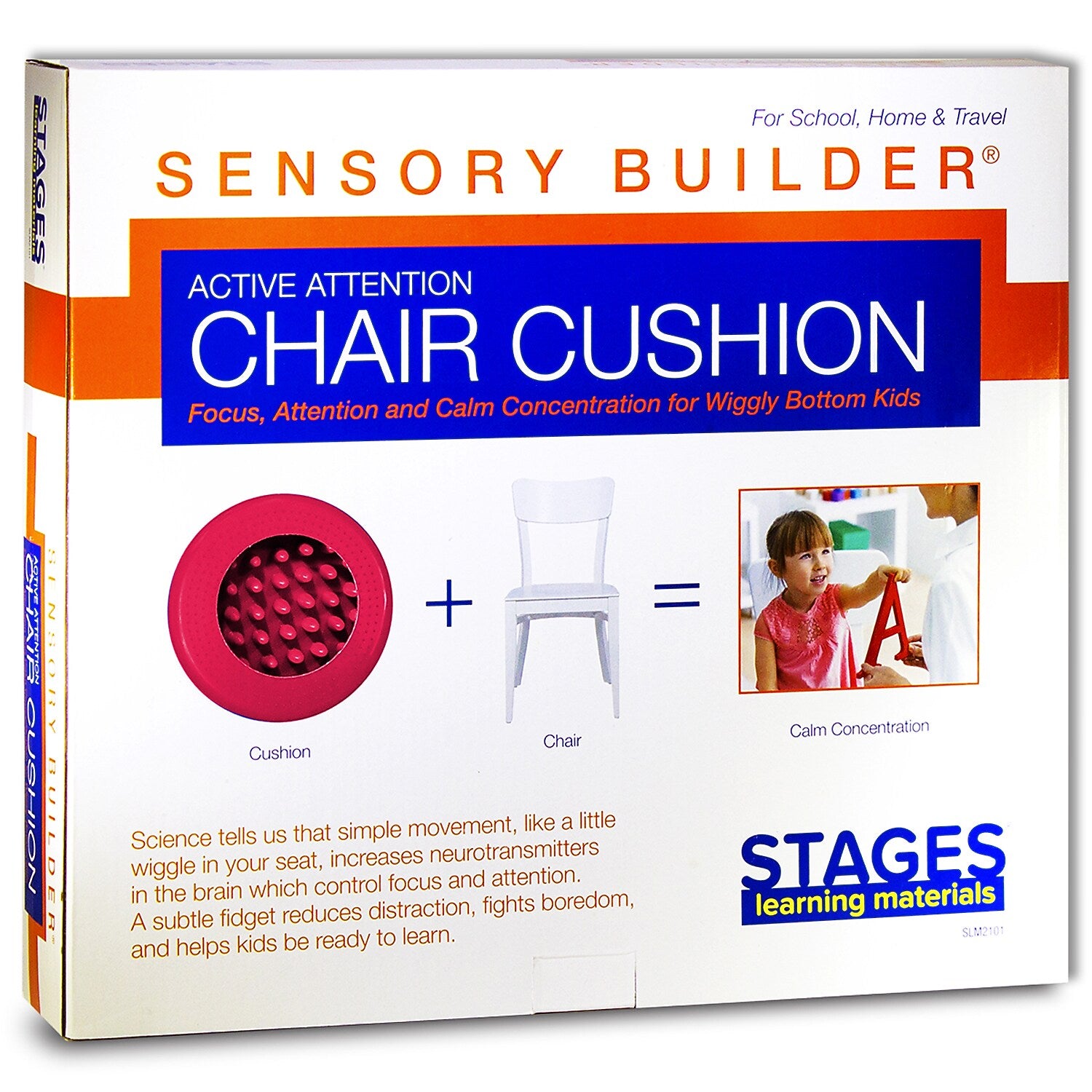 Stages Learning Materials Sensory Builder® Active Attention Chair Cushion, Red (SLM2102)