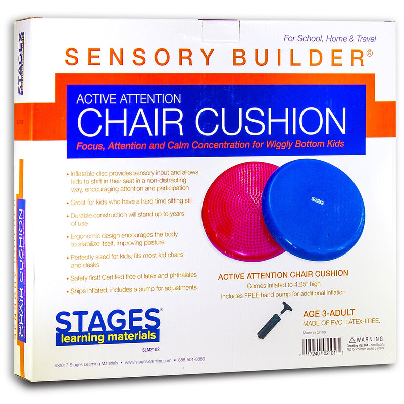 Stages Learning Materials Sensory Builder® Active Attention Chair Cushion, Red (SLM2102)