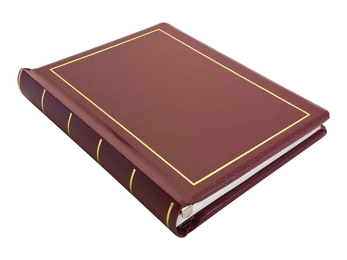 Wilson Jones Minute Book Heavy Duty Non-View Post Binder, 250 Sheet Capacity, Red (WLJ39611)