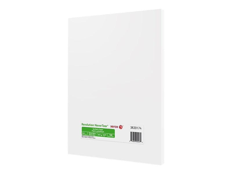 Xerox Revolution NeverTear Matte Photo Paper, 11" x 17", 100 Sheets/Pack (3R20174)